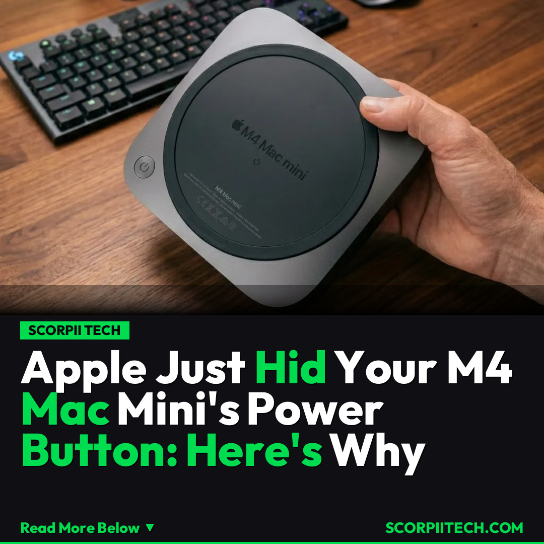 Apple Just Hid Your M4 Mac Mini's Power Button: Here's Why