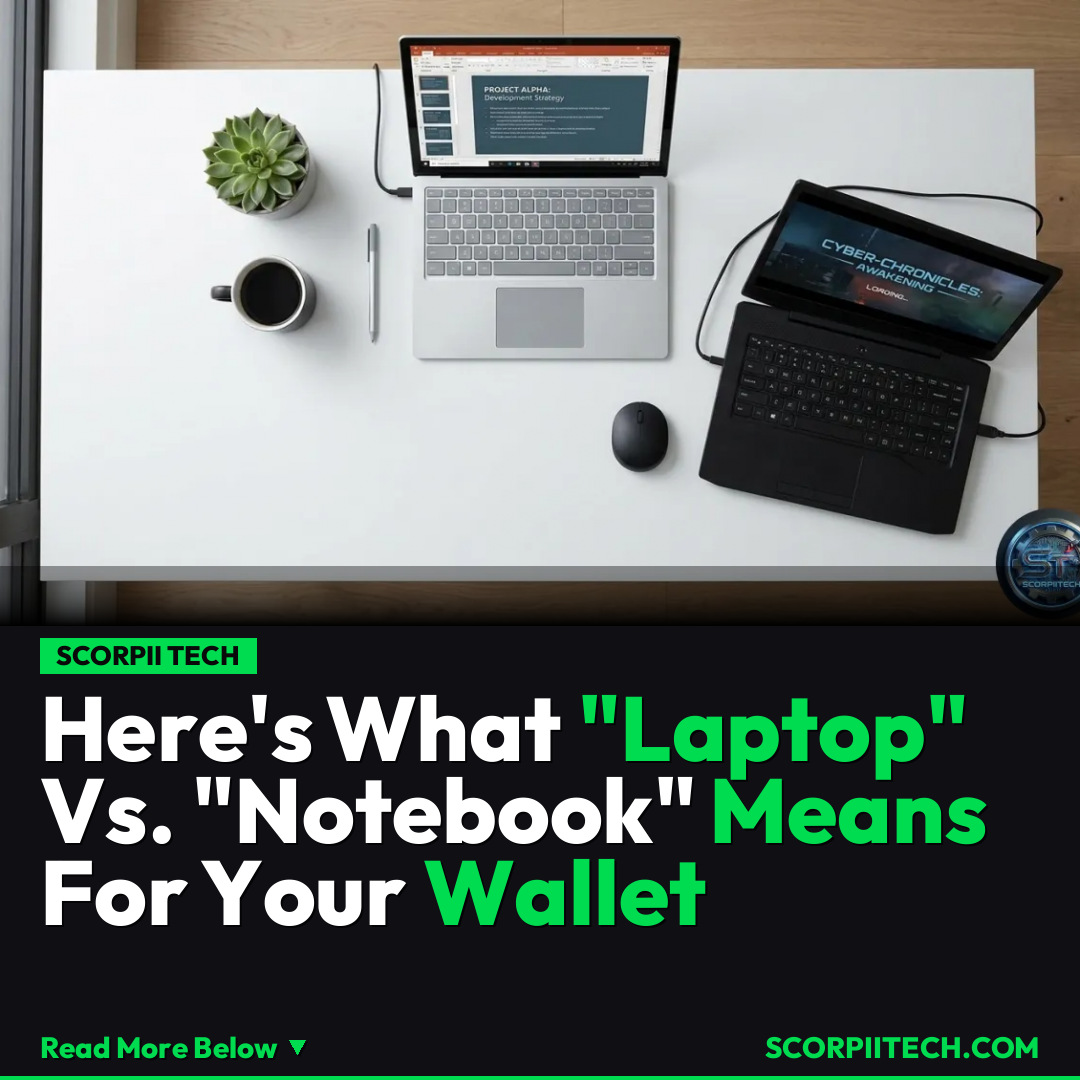 Here's What "Laptop" Vs. "Notebook" Means For Your Wallet
