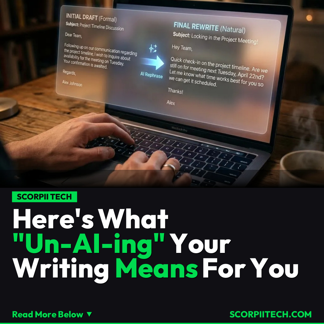 Here's What "Un-AI-ing" Your Writing Means For You