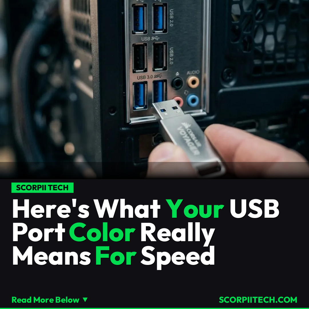 Here's What Your USB Port Color Really Means For Speed