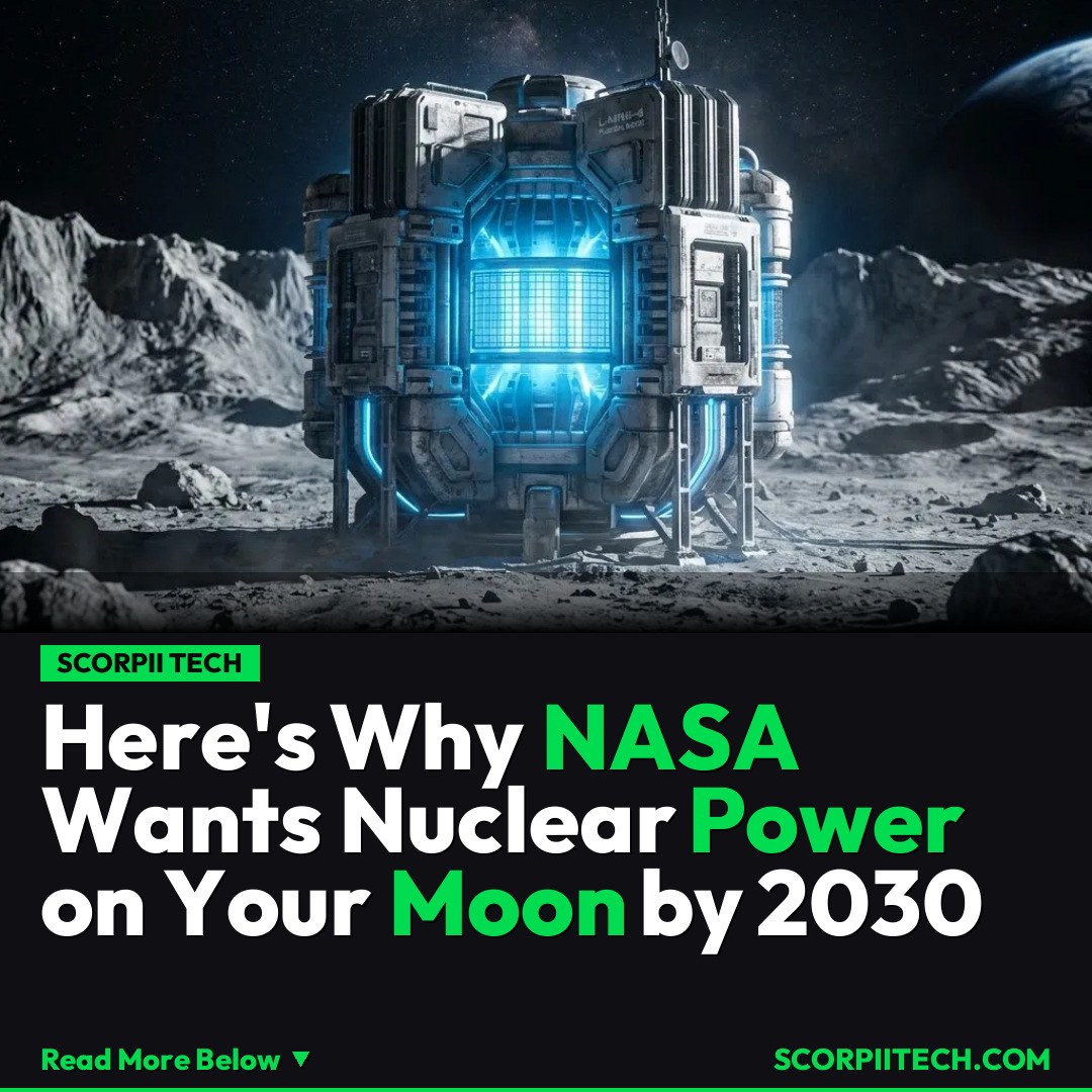 Here's Why NASA Wants Nuclear Power on Your Moon by 2030
