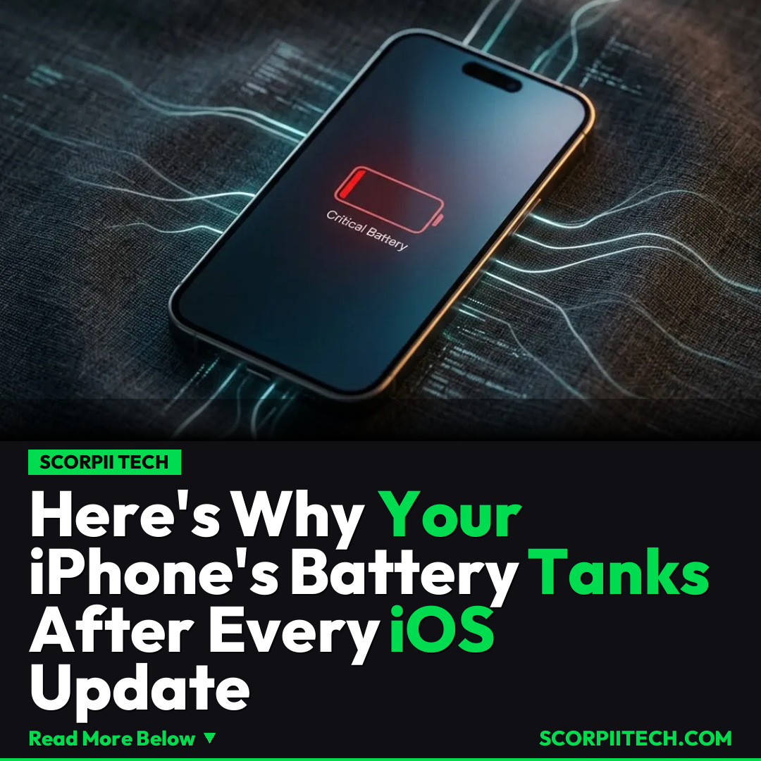Here's Why Your iPhone's Battery Tanks After Every iOS Update