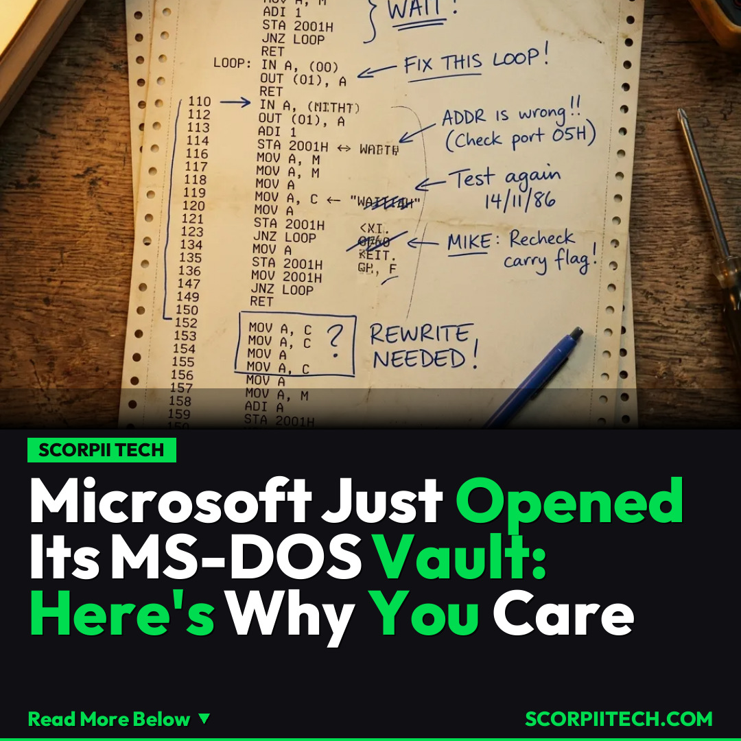Microsoft Just Opened Its MS-DOS Vault: Here's Why You Care