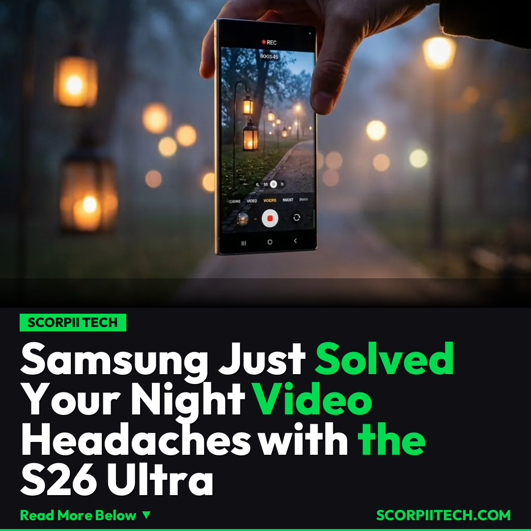 Samsung Just Solved Your Night Video Headaches with the S26 Ultra
