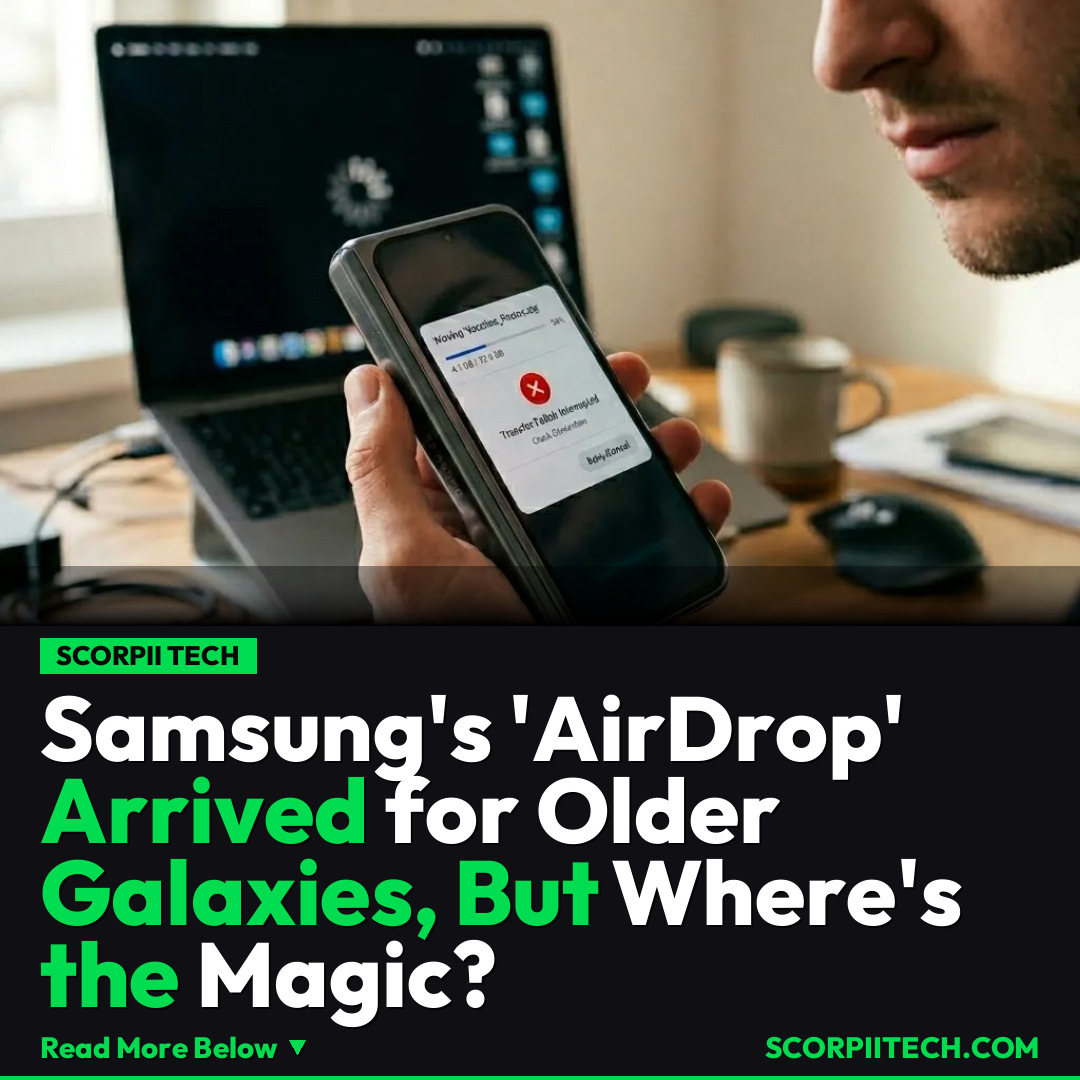 Samsung's 'AirDrop' Arrived for Older Galaxies, But Where's the Magic?