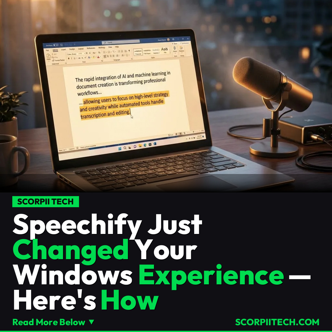 Speechify Just Changed Your Windows Experience — Here's How