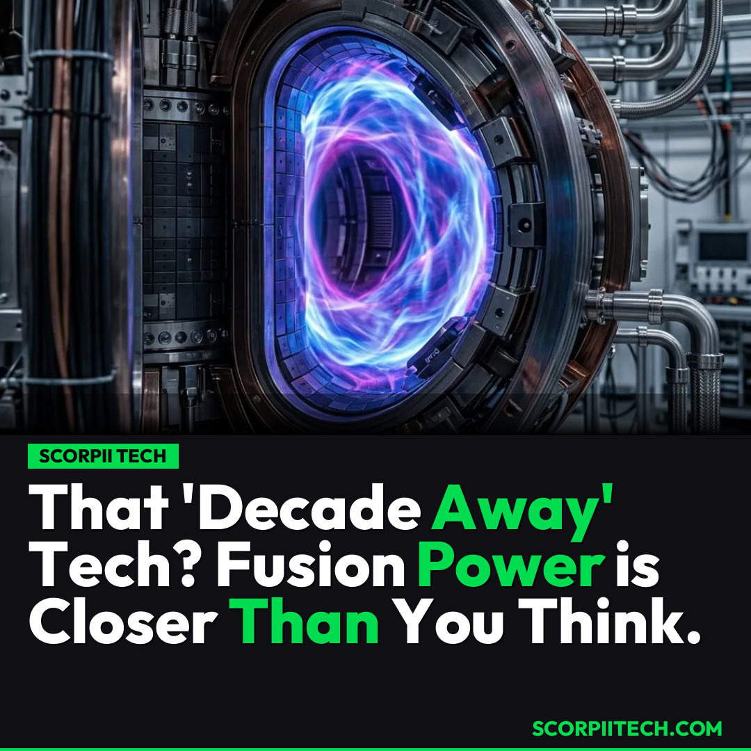 That 'Decade Away' Tech? Fusion Power is Closer Than You Think.