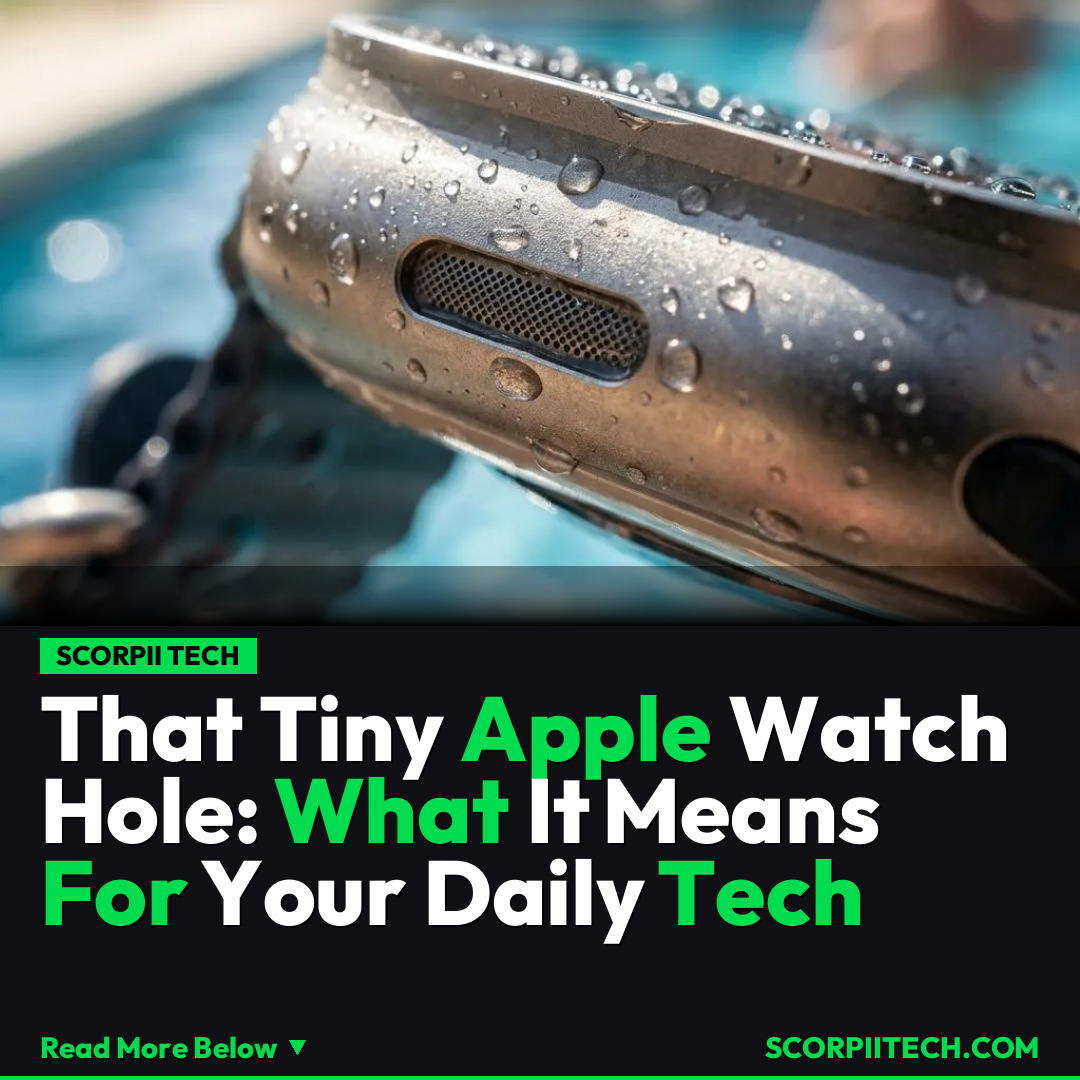 That Tiny Apple Watch Hole: What It Means For Your Daily Tech