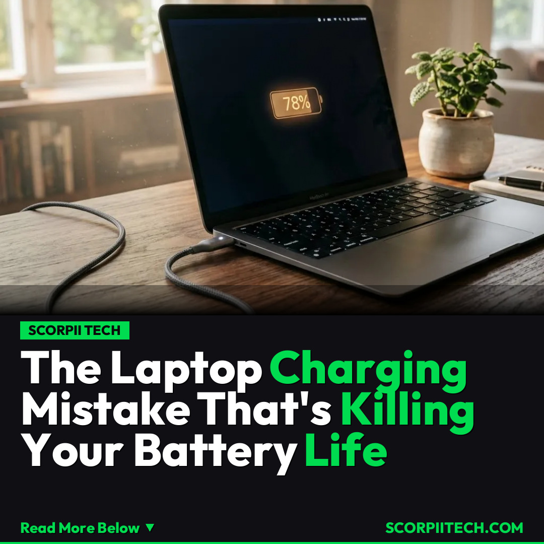 The Laptop Charging Mistake That's Killing Your Battery Life