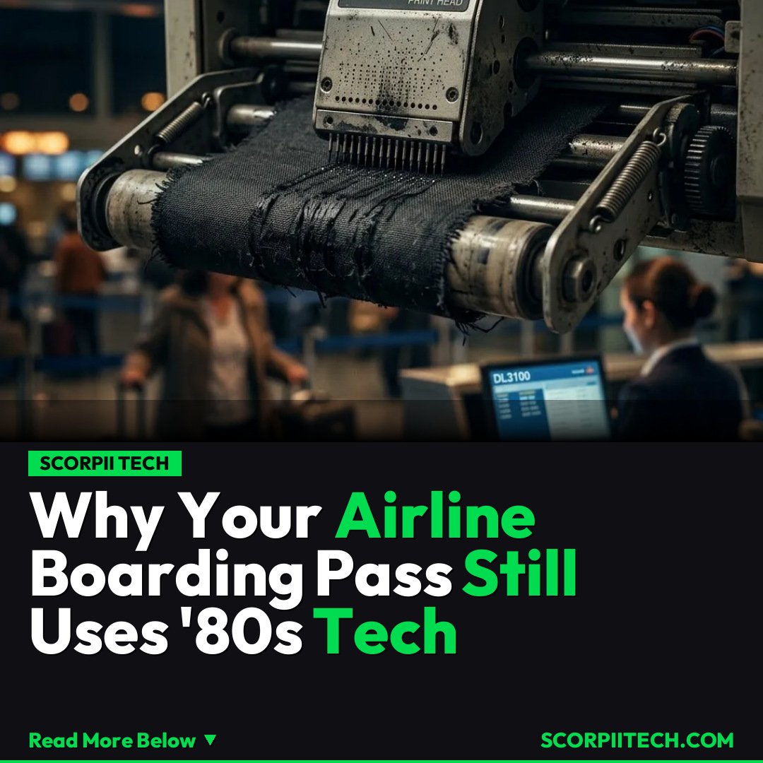 Why Your Airline Boarding Pass Still Uses '80s Tech