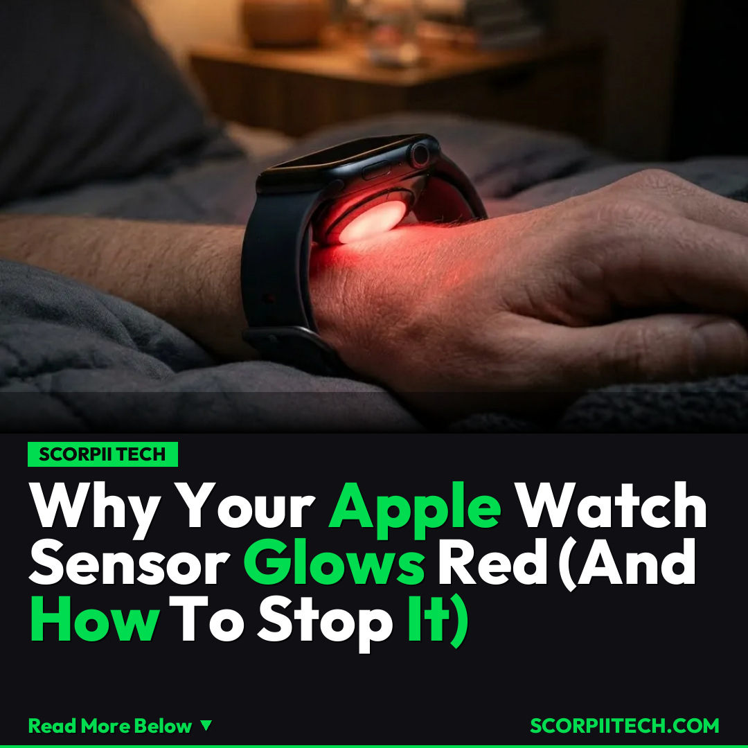 Why Your Apple Watch Sensor Glows Red (And How To Stop It)