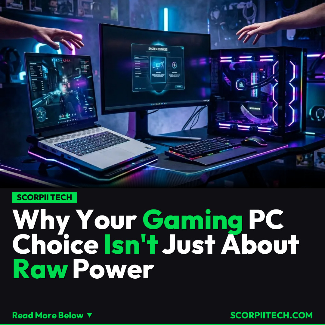Why Your Gaming PC Choice Isn't Just About Raw Power