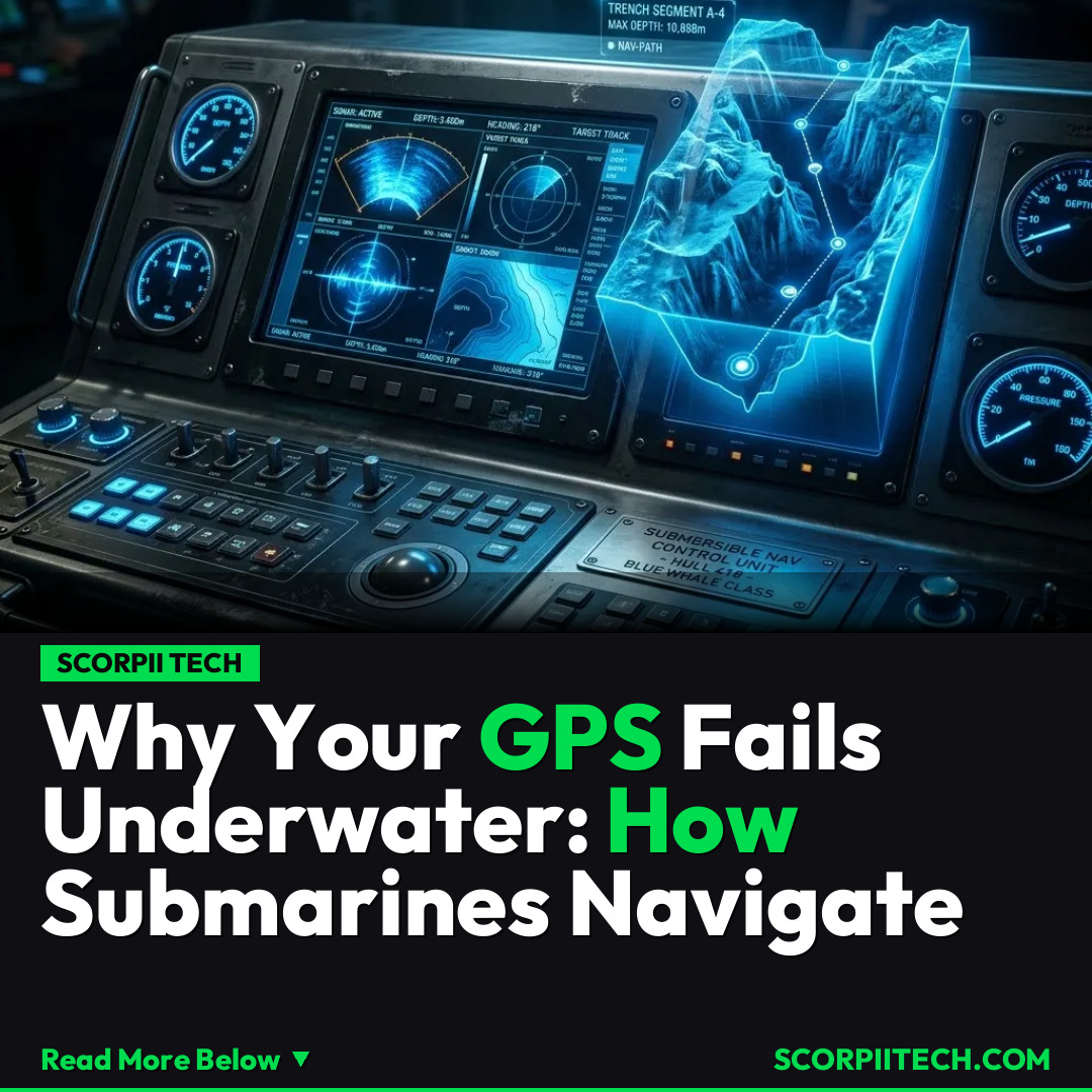 Why Your GPS Fails Underwater: How Submarines Navigate