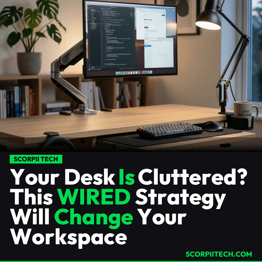 Your Desk Is Cluttered? This WIRED Strategy Will Change Your Workspace