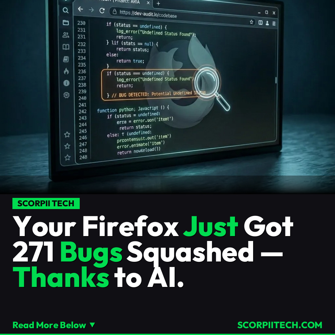 Your Firefox Just Got 271 Bugs Squashed — Thanks to AI.