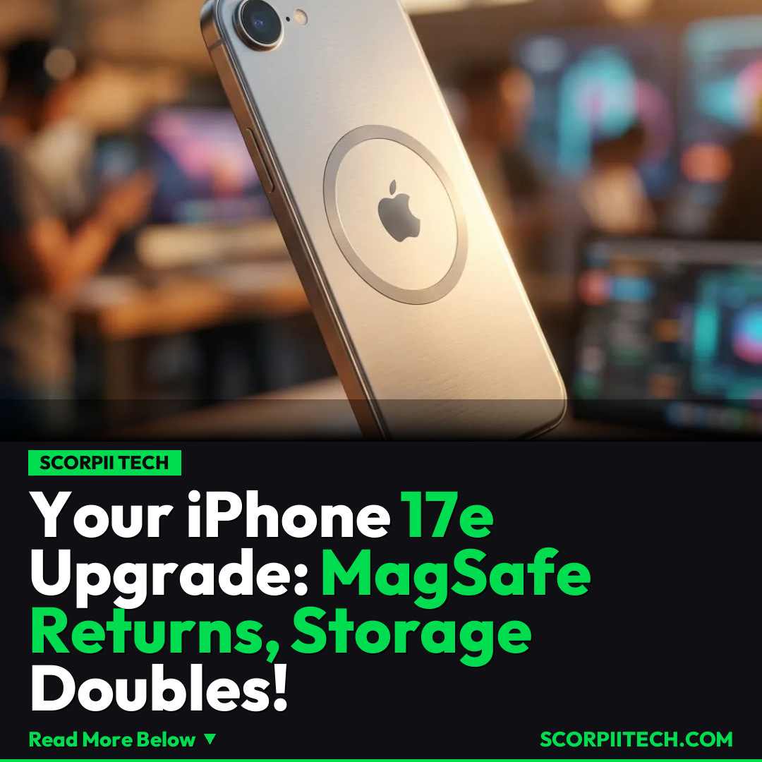 Your iPhone 17e Upgrade: MagSafe Returns, Storage Doubles!