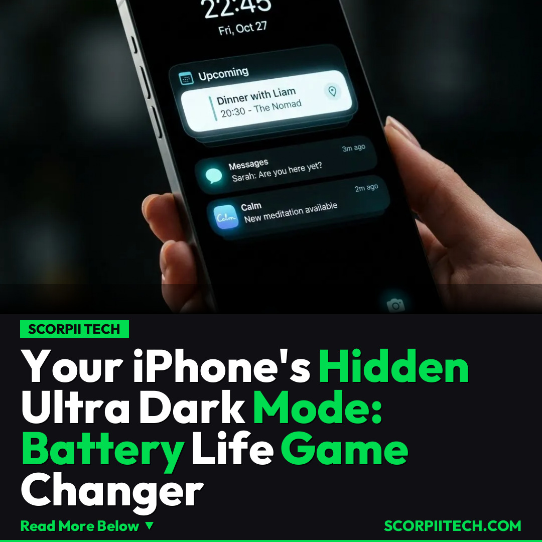 Your iPhone's Hidden Ultra Dark Mode: Battery Life Game Changer