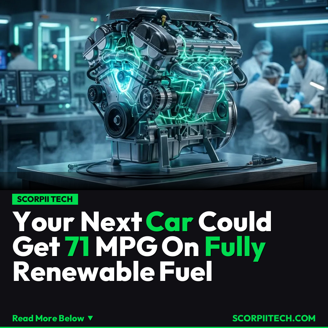 Your Next Car Could Get 71 MPG On Fully Renewable Fuel