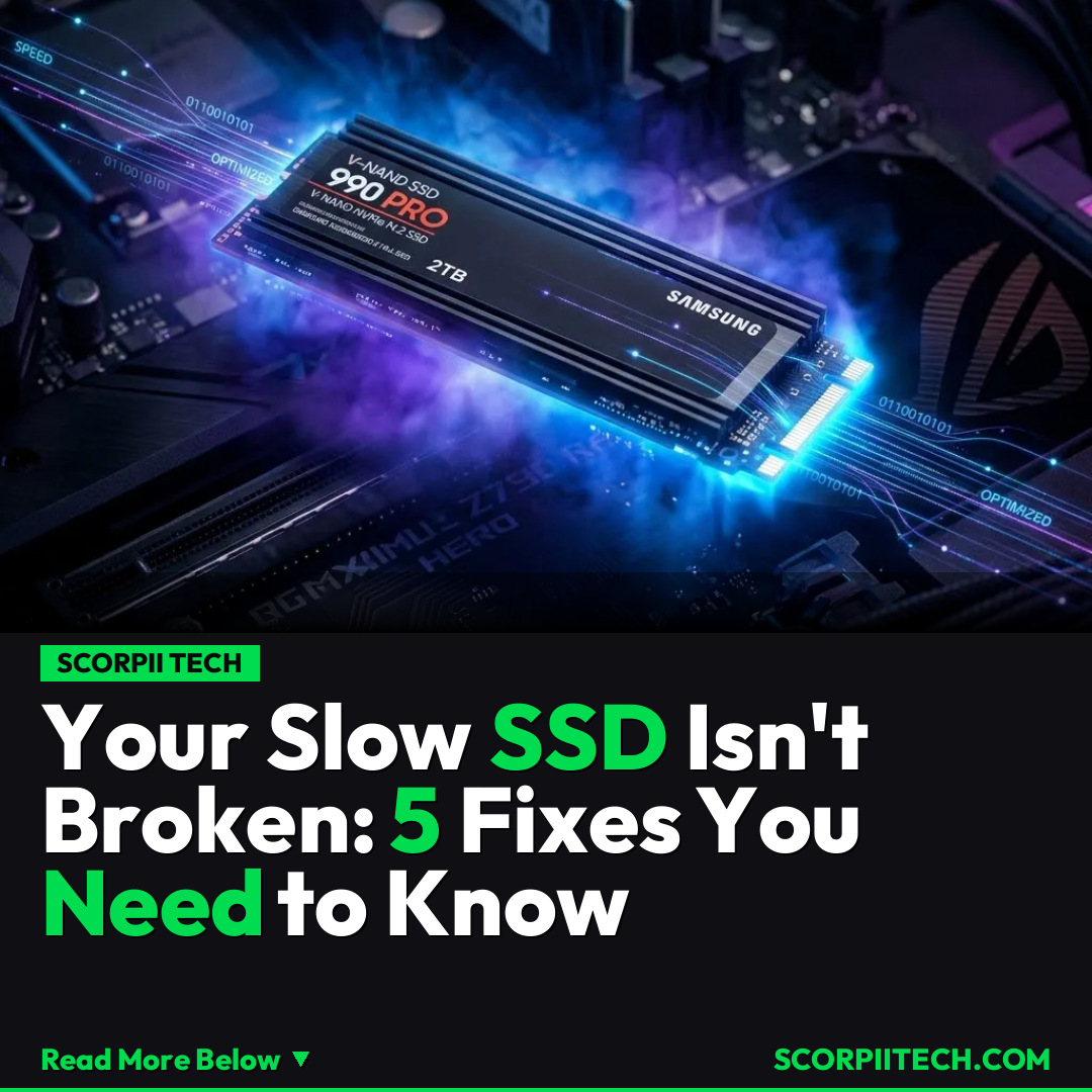 Your Slow SSD Isn't Broken: 5 Fixes You Need to Know